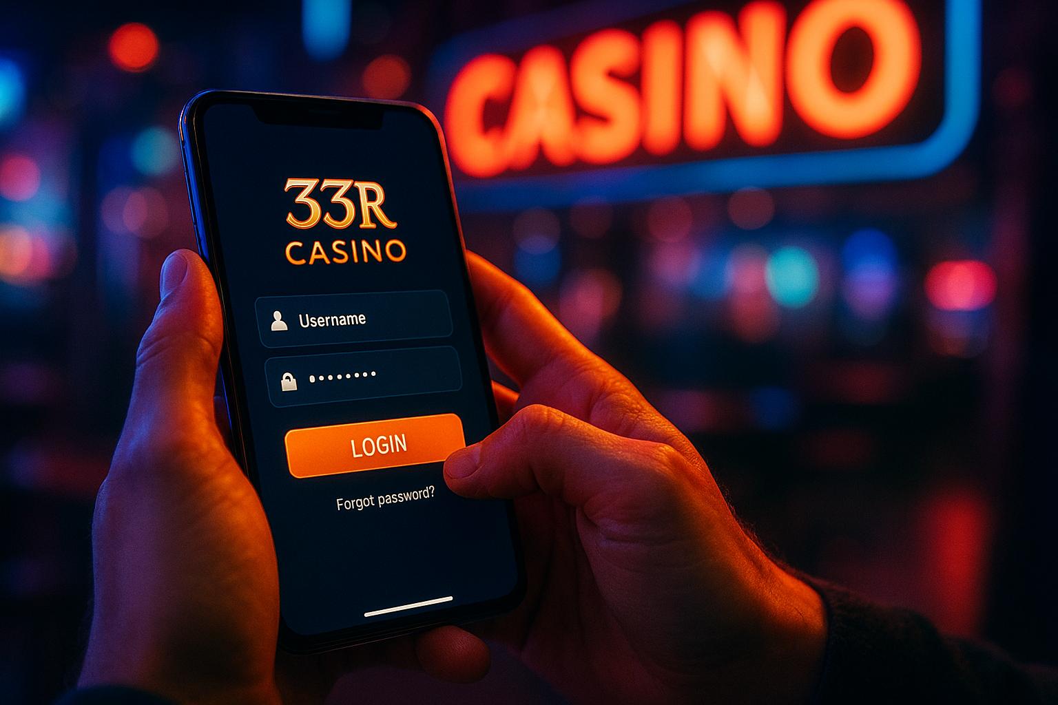 Login no Cassino 33R